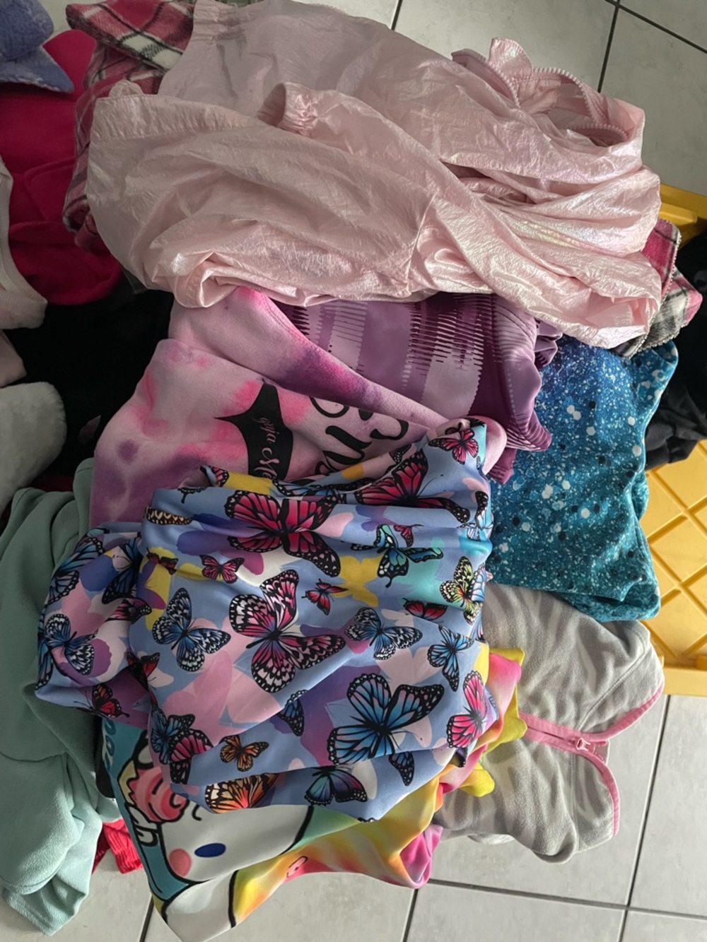 Butterfly Print Girls' sweaters - Multicolor